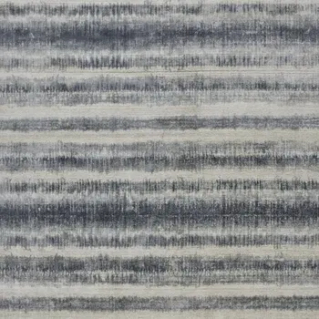 5' X 8' Ivory And Blue Abstract Hand Woven Area Rug