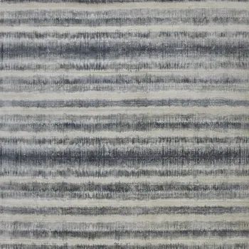 5' X 8' Ivory And Blue Abstract Hand Woven Area Rug