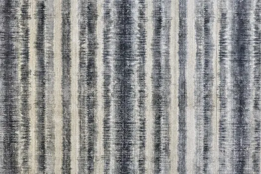 5' X 8' Ivory And Blue Abstract Hand Woven Area Rug