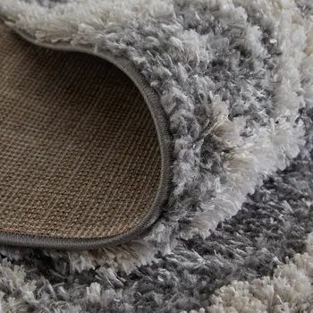 8' X 10' Gray and Ivory Abstract Power Loom Area Rug