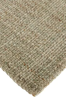 9' X 12' Green Hand Woven Area Rug