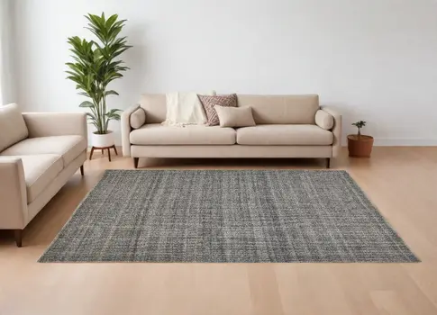 12' X 15' Gray Hand Woven Area Rug