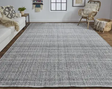 12' X 15' Gray Hand Woven Area Rug