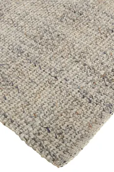 10' X 14' Beige and Gray Hand Woven Area Rug