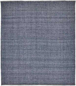 8' X 10' Blue Hand Woven Area Rug