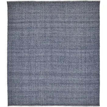 10' X 14' Blue Hand Woven Area Rug