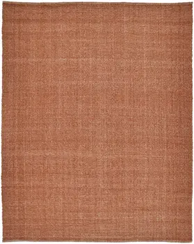2' X 3' Orange Hand Woven Area Rug