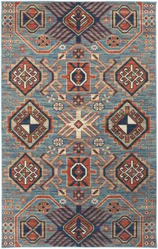13' X 15' Abstract Power Loom Distressed Area Rug