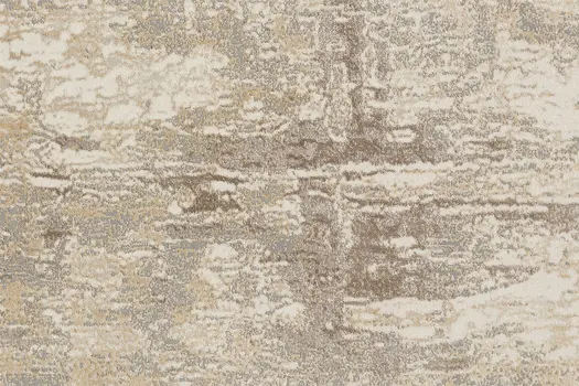 4' X 6' Tan and Ivory Abstract Non Skid Area Rug