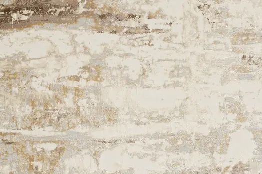 4' X 6' Tan Ivory And Gray Abstract Area Rug