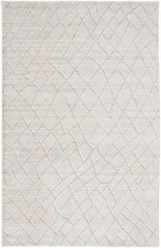 4' X 6' Gray and Ivory Striped Hand Woven Area Rug