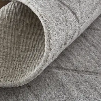 12' X 15' Ivory And Silver Striped Hand Woven Area Rug