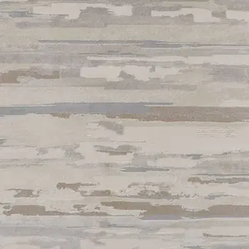 5' X 8' Brown and Ivory Abstract Power Loom Distressed Area Rug