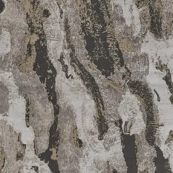 8' X 10' Brown and Ivory Abstract Power Loom Distressed Area Rug