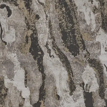 10' X 14' Brown and Ivory Abstract Power Loom Distressed Area Rug