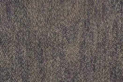10' X 13' Purple and Gray Wool Hand Woven Distressed Area Rug