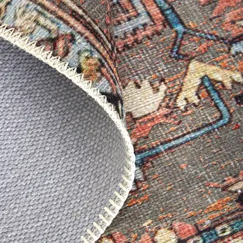 9' X 12' Taupe Red And Brown Floral Area Rug