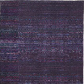 10' X 14' Blue And Purple Striped Power Loom Area Rug