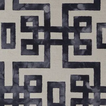 2' X 3' Ivory And Black Wool Tufted Handmade Area Rug