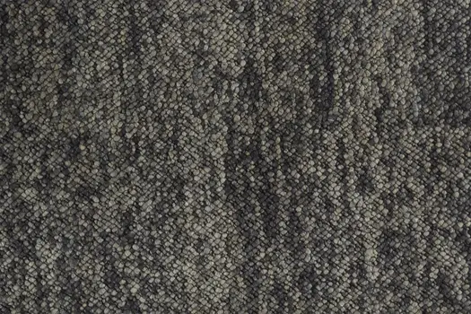4' X 6' Gray and Black Wool Hand Woven Area Rug