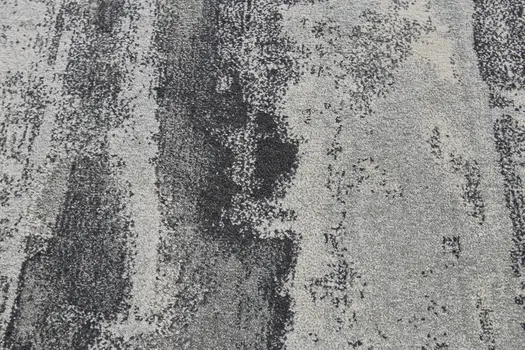 2' X 3' Gray And Black Abstract Stain Resistant Area Rug