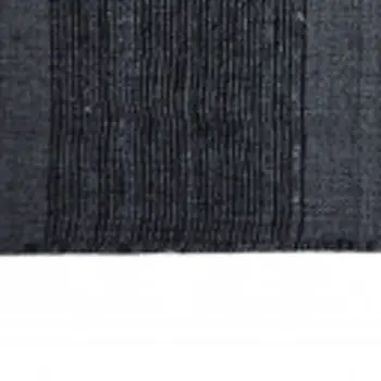 2' X 3' Black Gray And White Abstract Hand Woven Stain Resistant Area Rug