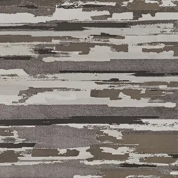 2' X 3' Brown and Ivory Abstract Power Loom Distressed Area Rug