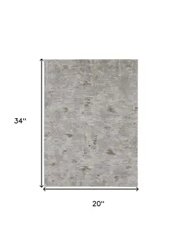 2' X 3' Gray Ivory And Tan Abstract Distressed Area Rug