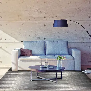 2' X 3' Gray And White Geometric Stain Resistant Area Rug