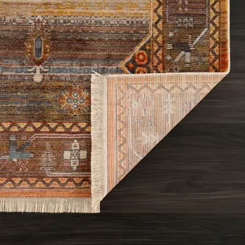 4' X 6' Brown Southwestern Area Rug
