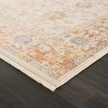 2' X 6' Ivory Oriental Runner Rug