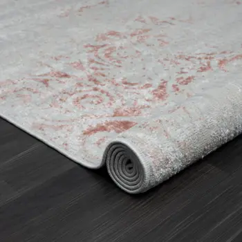 5' X 7' Pink Floral Area Rug
