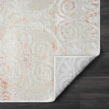 5' X 7' Pink Floral Area Rug