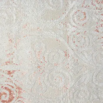5' X 7' Pink Floral Area Rug