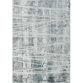 5' X 7' Blue Abstract Area Rug
