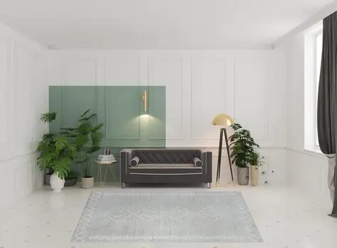 8' X 10' Gray Diamond Area Rug