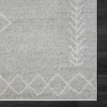 8' X 10' Gray Diamond Area Rug
