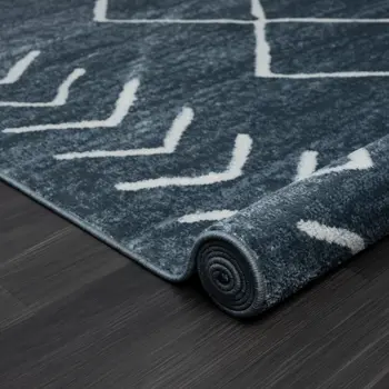 8' X 10' Blue Diamond Area Rug