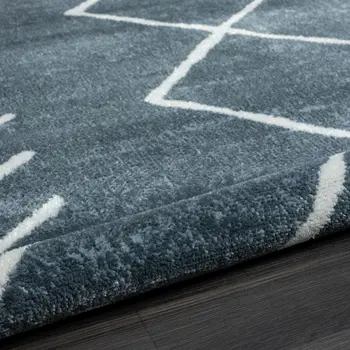 8' X 10' Blue Diamond Area Rug