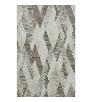 5' X 8' Gray Geometric Area Rug