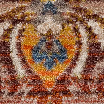 8' X 10' Red Southwestern Area Rug
