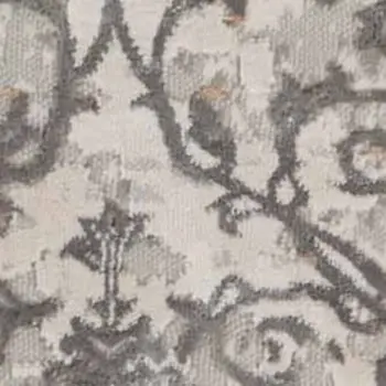 5' X 8' Cream Abstract Distressed Area Rug