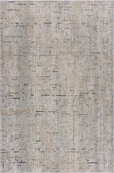 5' X 8' Cream Abstract Area Rug