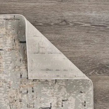 5' X 8' Cream Abstract Area Rug