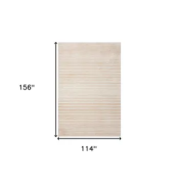 10' X 13' Beige Abstract Distressed Area Rug