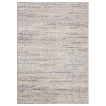 5' X 8' Gray Floral Area Rug