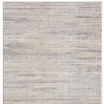 5' X 8' Gray Floral Area Rug