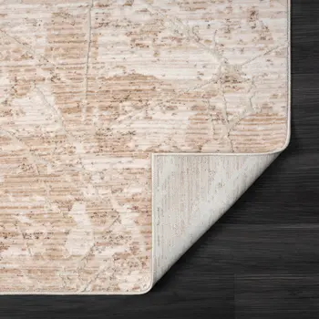 9' X 12' Beige Abstract Area Rug