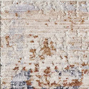 10' X 14' Ivory And Blue Abstract Area Rug