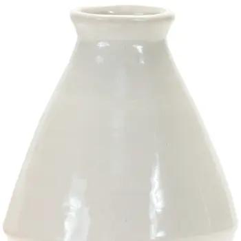 Set of Two White Bud Terracotta Table Vase
